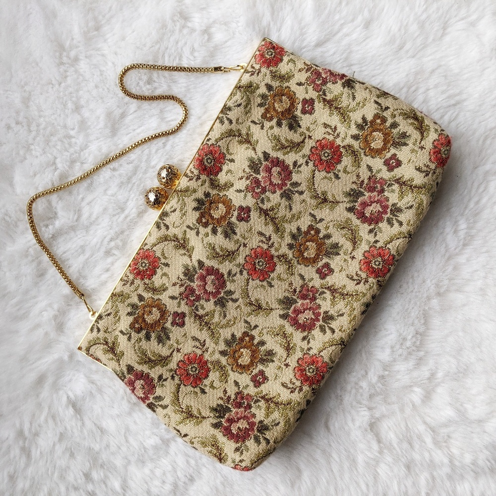 Vintage Floral Clutch